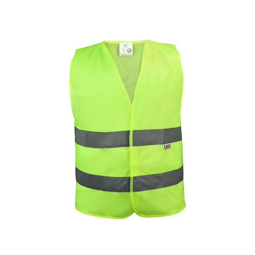 Ecovest 2 line reflective safety vest yellow
