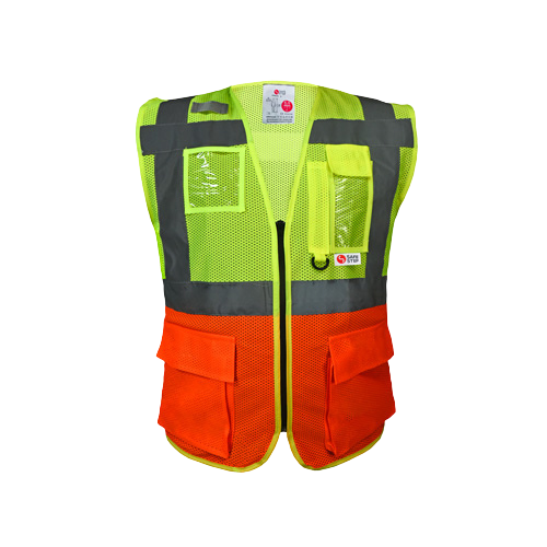 Lumos-MP Reflective safety vest yellow & orange