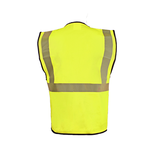 Lumos SD reflective safety vest yellow back side